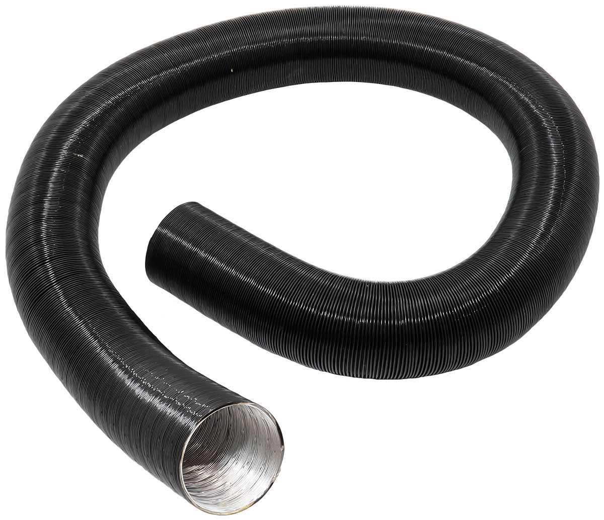 Aeroflow 2" (51.5mm) O.D. Black Aluminium Flexible Duct 1 Meter Compressed Length