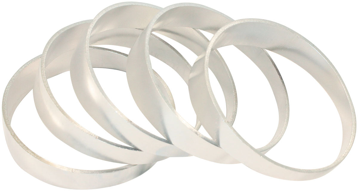 Aluminium 3.50" Pie Cuts Sold asa Pack of 5 to make a 45° Bend, 1/16" Wall Thickness and 1D Radius
