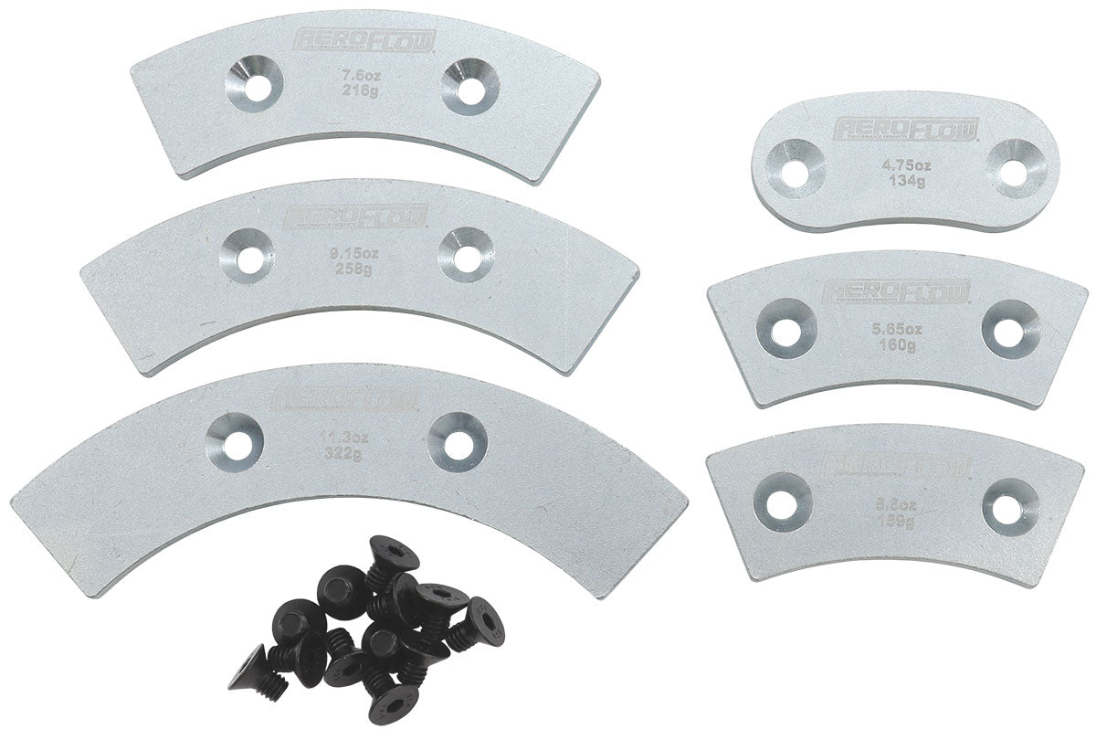 Chevrolet & Ford Flywheel Counter Weights Includes 4.75, 5.60, 5.65, 7.60, 9.15 & 11.3 oz. Weights