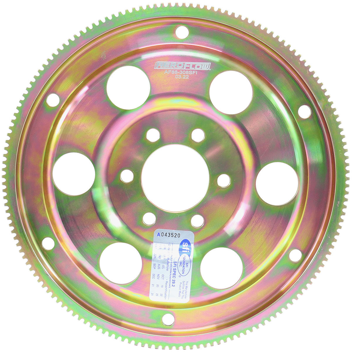 Aeroflow Holden V8 253-308 153 Tooth Internal Balance Billet Flexplate - SFI Approved Suits 10.75" Converter Bolt Circle