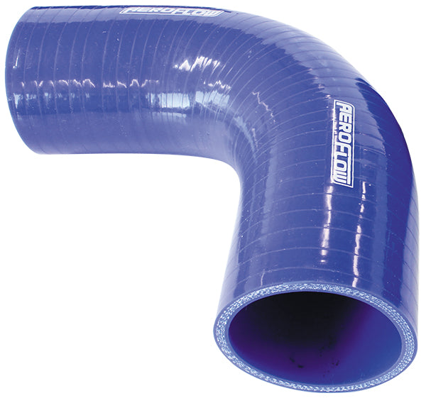 Gloss Blue 90° Silicone Elbow Hose 4" (102mm) I.D 4-Ply, 5.3mm Wall Thickness, 150mm Leg