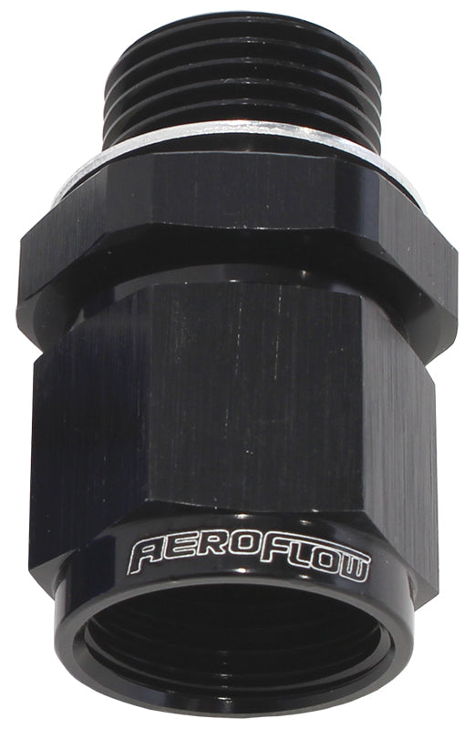 Metric To Female AN Swivel Adapters - Black M12 x 1.5 to -8AN