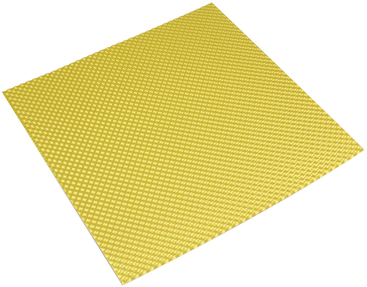 Aeroflow Aluminium Embossed Heat Shield - Gold Finish 12" x 24" (304.80mm x 609.60mm)