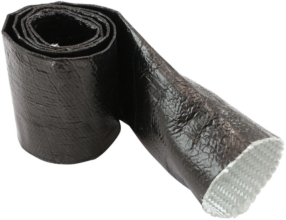 Aluminised Black Heat Sleeve - 2-1/8" to 2-1/2" I.D. and 3ft (1m) Length Withstands 500°F Direct Heat