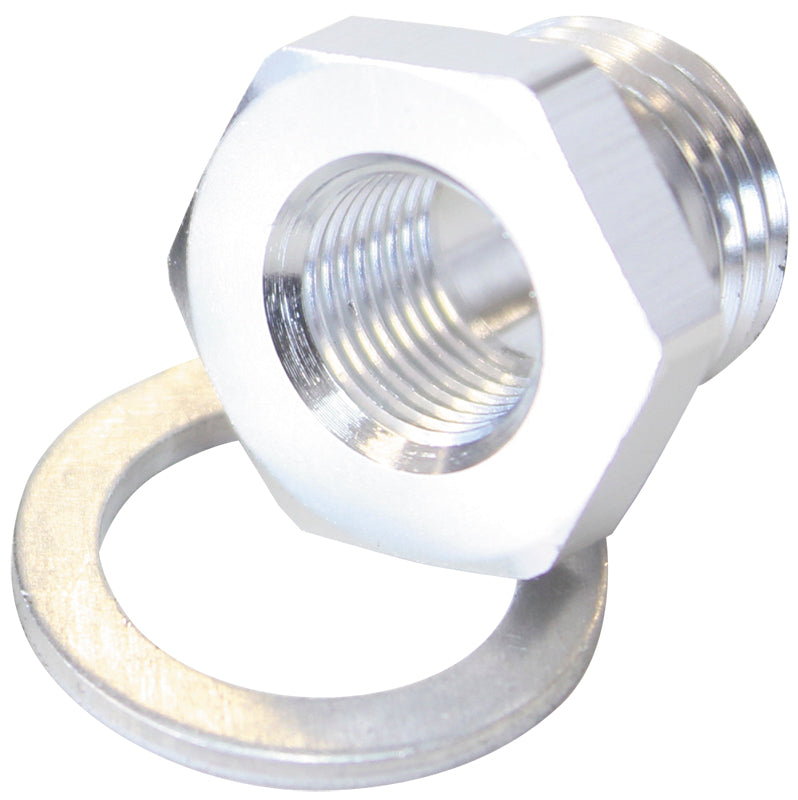 Metric Port Reducer M18 x 1.5 to 1/8" Silver