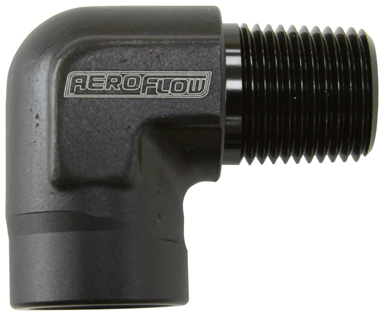 90° NPT Female to Male NPT Fitting 1" Black Finish