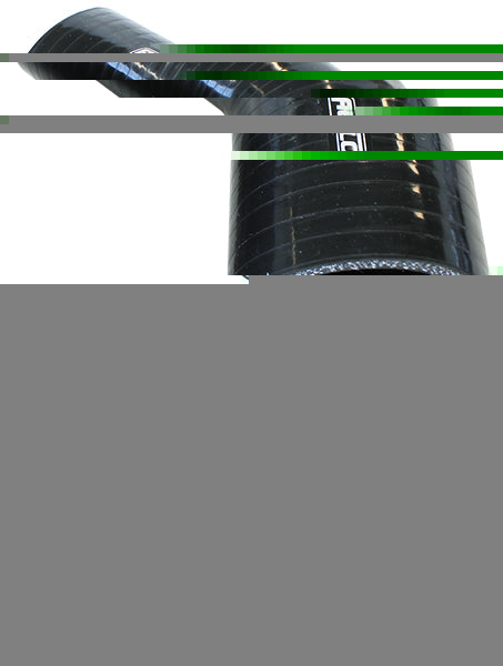 Gloss Black 45° Silicone Elbow Hose 1/2" (13mm) I.D 3-Ply, 11/64" (4.5mm) Wall Thickness, 5-45/64" (145mm) Leg
