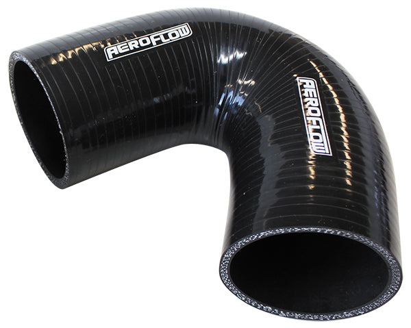 Gloss Black 135° Silicone Elbow Hose 2-1/2" (63mm) I.D 4-Ply, 5.3mm Wall Thickness, 100mm Leg
