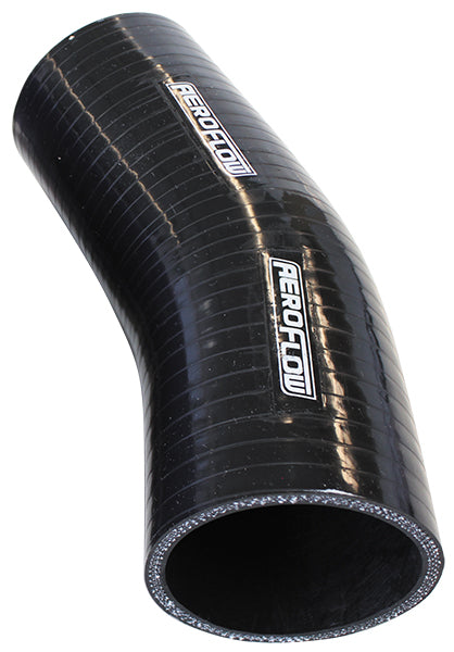 Gloss Black 23° Silicone Elbow Hose 4" (102mm) I.D 4-Ply, 13/64" (5.3mm) Wall Thickness, 4" (102mm) Leg