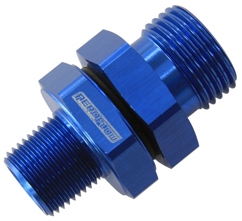 ORB to NPT Coupler -10 ORB to 3/8" NPT, Blue Finish