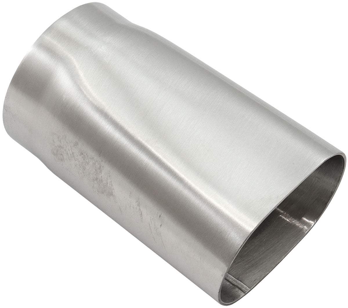 Aeroflow Stainless Steel 2-1/2" Oval Tube to 2-1/2" Round Tube Conversion Adapter 1-7/8" H x 3" W, 1/16" Wall