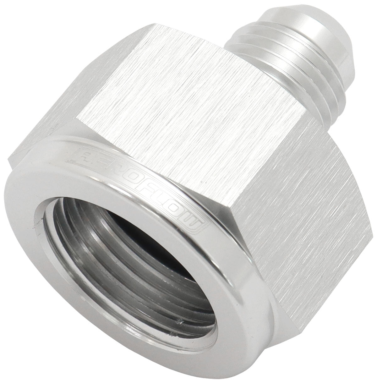 AN Flare Reducer Female/Male -8AN to -6AN Silver Finish