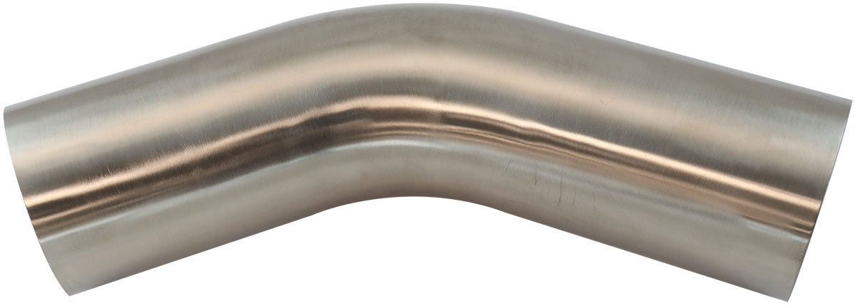 Stainless Steel 45° Mandrel Bend 4" O.D, .065" Wall, 6" Leg