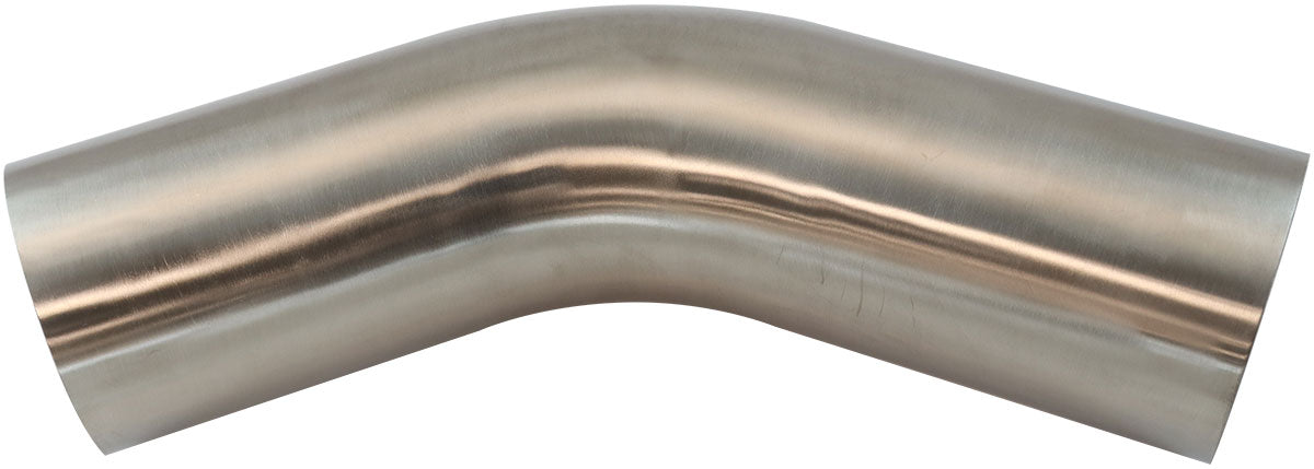 Stainless Steel 45° Mandrel Bend 4-1/2" O.D, .065" Wall, 6" Leg