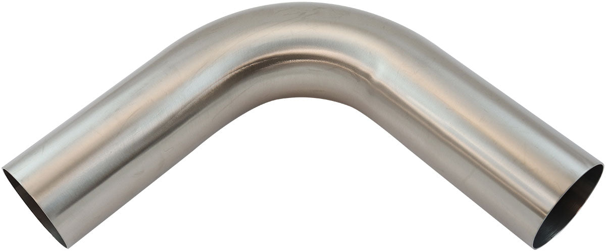 Stainless Steel 90° Mandrel Bend 3-1/2" O.D, .065" Wall, 6" Leg