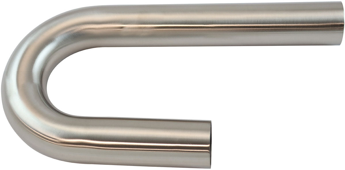 Stainless Steel 180° Mandrel J Bend 2-1/4" O.D, .065" Wall, 6"/12" Leg