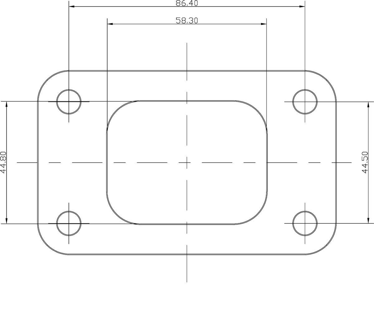 T3 Stainless Steel Turbine Inlet Flange Weld-On Suit GT30/GT35