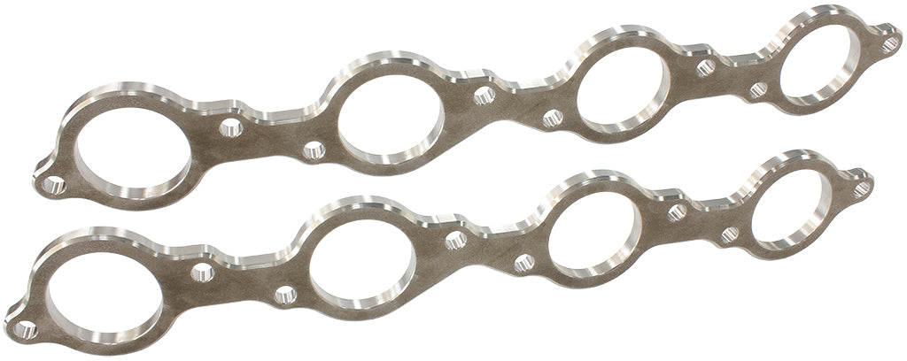 BB Chev 2" Round Port Header Flange Stainless Steel, Sold asa Pair