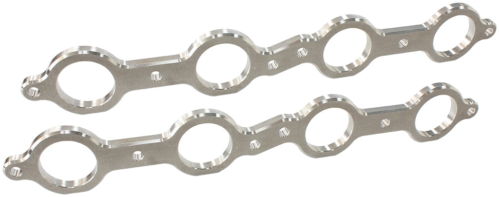 GM LS 1-3/4" Round Port Header Flange StainlessSteel, Sold as a Pair