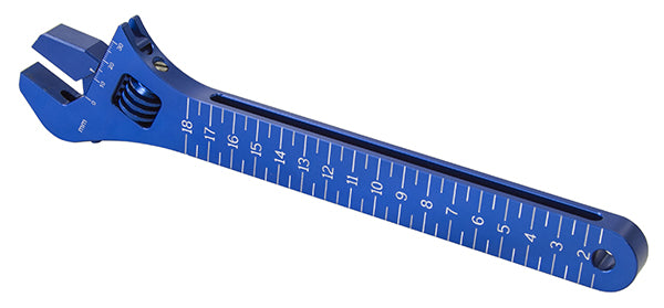 Aeroflow Wheelie Bar and General Purpose Adjustable Spanner Blue Finish