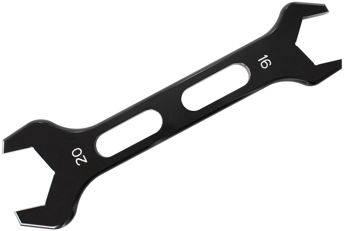 Aeroflow Aluminium AN Double Ended Pro Spanner -16AN & -20AN Black Finish