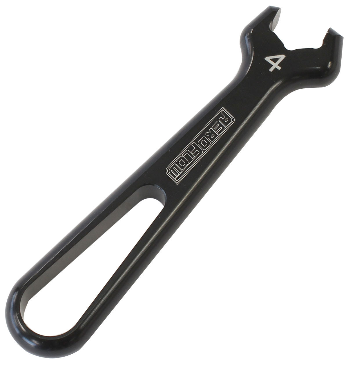 Aeroflow Single Aluminium Pro Spanner To Suit -4AN, Black Finish