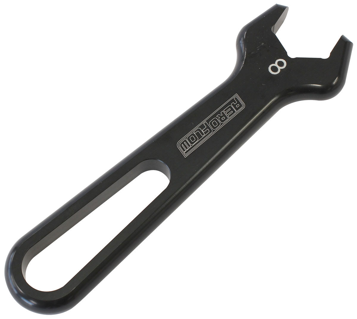 Aeroflow Single Aluminium Pro Spanner To Suit -8AN, Black Finish