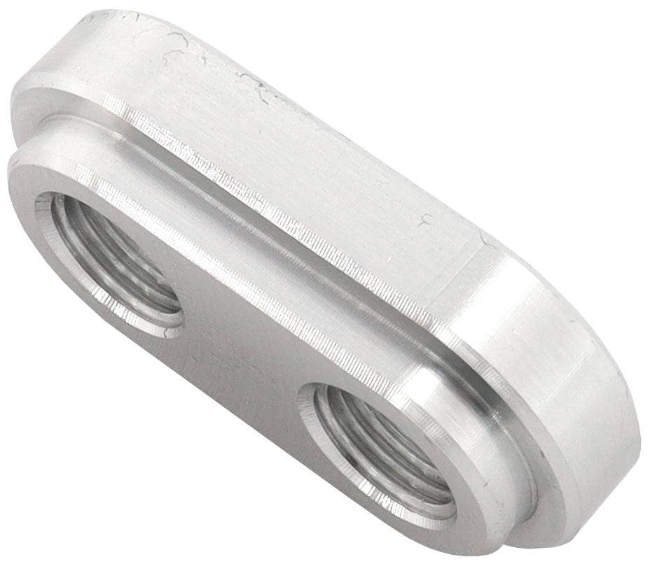 Weld-In Alloy Plate with 2 x 1/8" NPT Female Ports