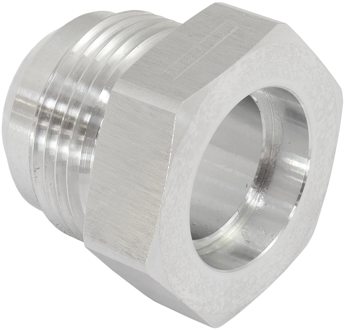 Weld-On Aluminium Male Hex -16AN Fitting Suits 1" Hardline