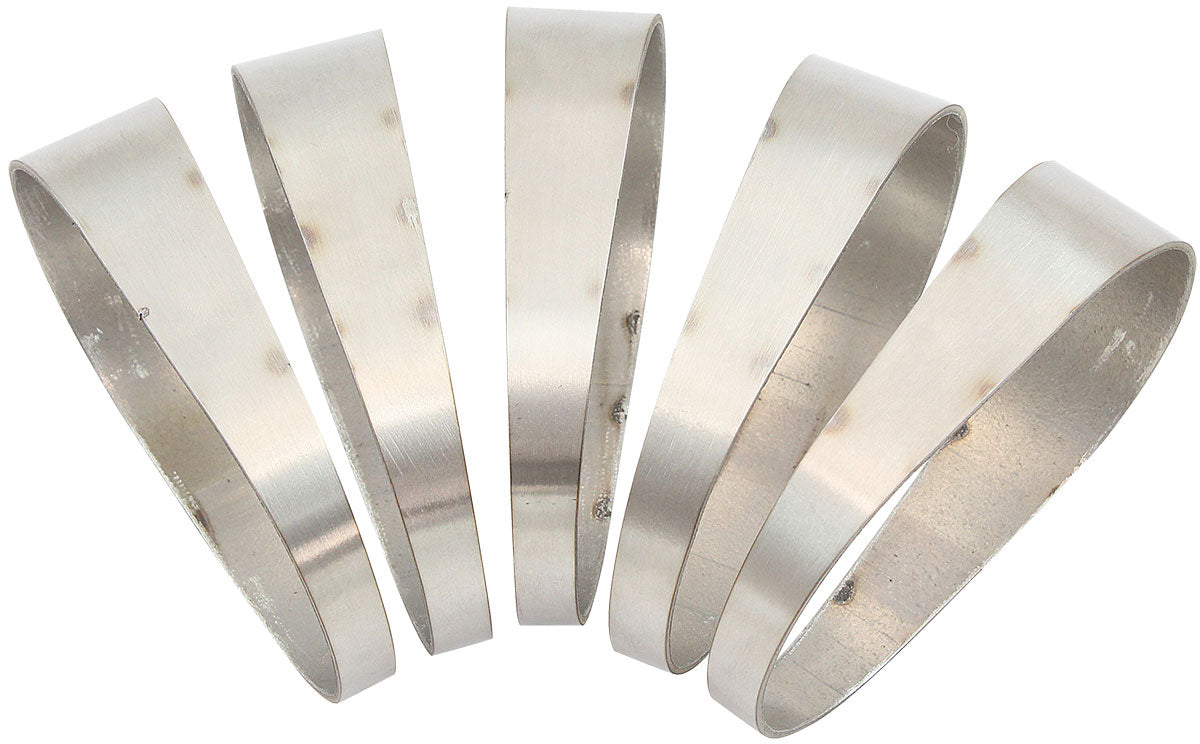 Aeroflow Stainless Steel 3" Oval Pie Cuts - Pack of 5   2-1/4" H x 3-1/2" W, 1/16" Wall