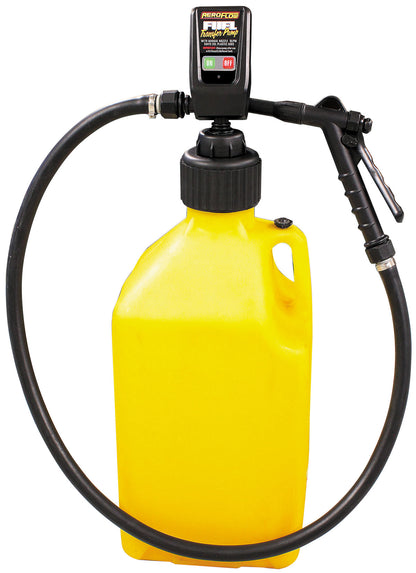 Aeroflow Battery Operated Fluid Transfer Pump  Suits 20L Jug. Manual Trigger Nozzle. 9 L/min Max Flow Rate