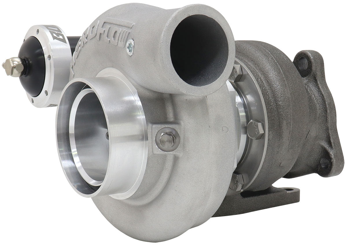 BOOSTED 5856 Subaru WRX 2002-2007 & STI 2004-2021 Bolt On Internal Wastegate Turbocharger 550HP, Natural Cast Finish   Subaru 3-Bolt Inlet Flange, Subaru 5-Bolt Exhaust Flange