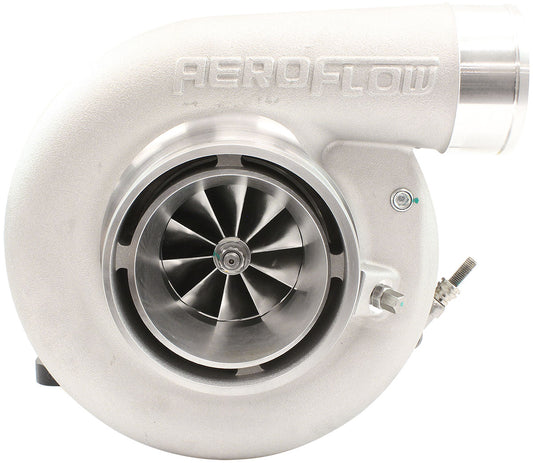 Aeroflow BOOSTED 6270 T4 0.95 Turbocharger 900HP, Natural Cast Finish  External Wastegate, T4 Inlet Flange, V-Band Exhaust Flange