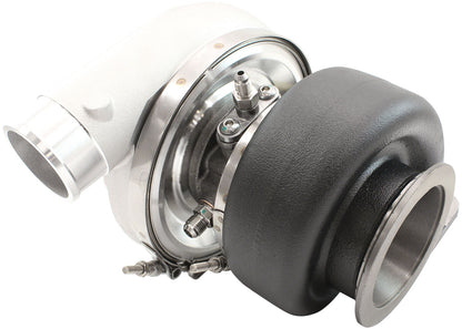 Aeroflow BOOSTED 6270 T4 0.95 Turbocharger 900HP, Natural Cast Finish  External Wastegate, T4 Inlet Flange, V-Band Exhaust Flange