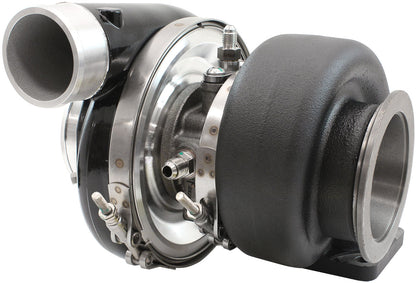 Aeroflow BOOSTED 6270 T4 0.95 Turbocharger 900HP, Black Finish  External Wastegate, T4 Inlet Flange, V-Band Exhaust Flange
