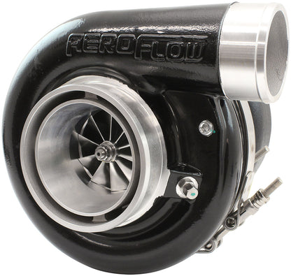 Aeroflow BOOSTED 6270 V-Band 0.85 Turbocharger 900HP, Black Finish  External Wastegate, V-Band Inlet Flange, V-Band Exhaust Flange