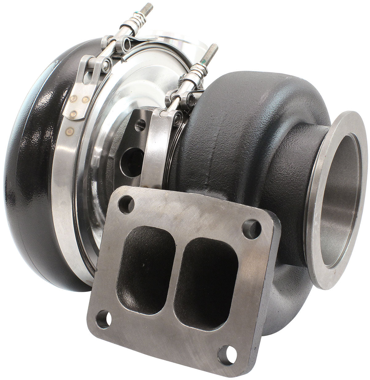Aeroflow BOOSTED 7170 T4 0.95 Turbocharger 1150HP, Black Finish  External Wastegate, T4 Dual Inlet Flange, V-Band Exhaust Flange