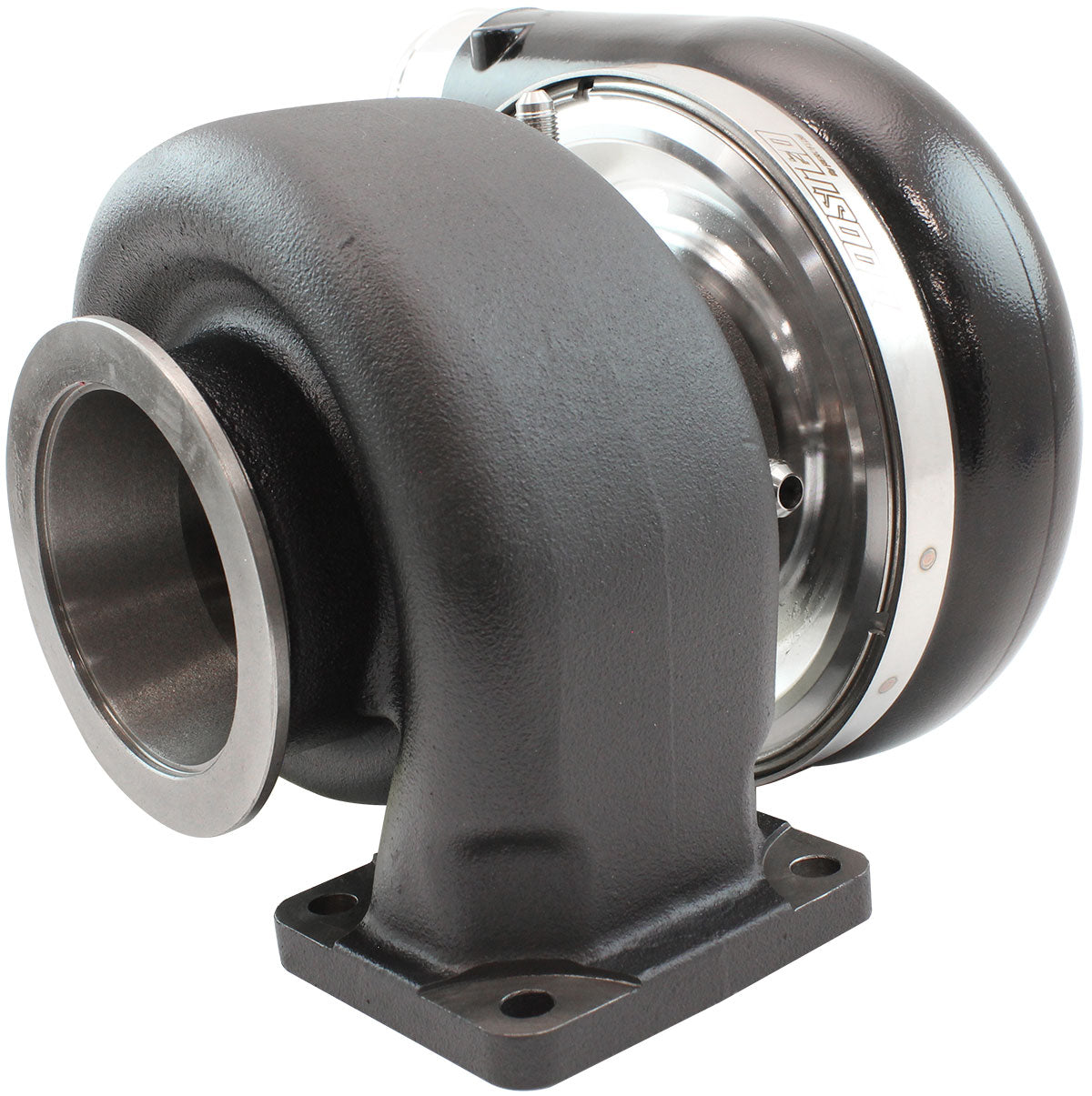 Aeroflow BOOSTED 7170 T4 1.06 Turbocharger 1150HP, Black Finish  External Wastegate, T4 Dual Inlet Flange, V-Band Exhaust Flange
