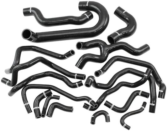 Aeroflow Silicone Heater & Radiator Hose Kits, Black  Suit Subaru WRX, Forester & Liberty 2008-2018 with EJ25