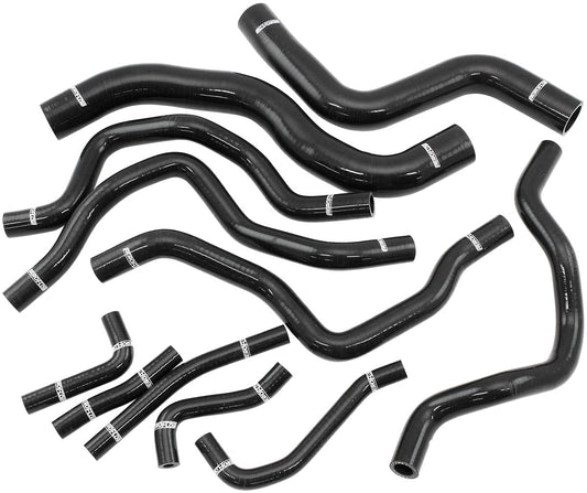 Aeroflow Silicone Heater & Radiator Hose Kits, Black  Suit Mitsubishi Lancer EVO 7, 8 & 9