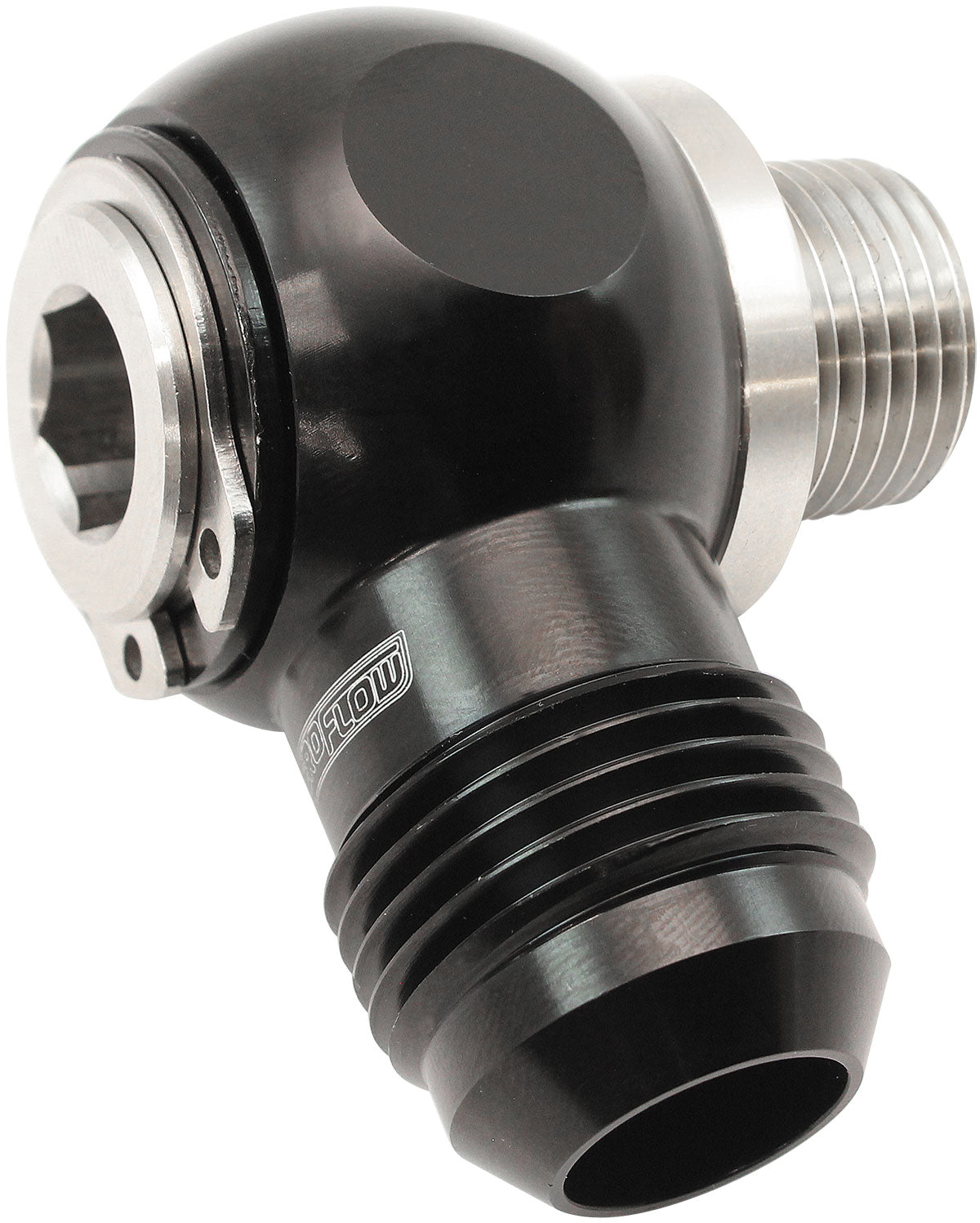 Aeroflow NPT to AN Banjo  Stainless Steel 3/8" NPT to -10AN Aluminium Banjo