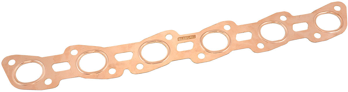 Aeroflow Nissan RB20 / RB25 Copper Embossed Exhaust Gasket  Suit Nissan RB20/RB25 with 1.33" x 1.71" Port Size