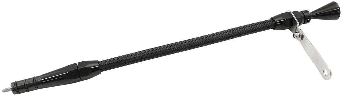 Aeroflow Subaru EJ Engine Dipstick - Black Finish   Stainless Steel Flexible Dipstick