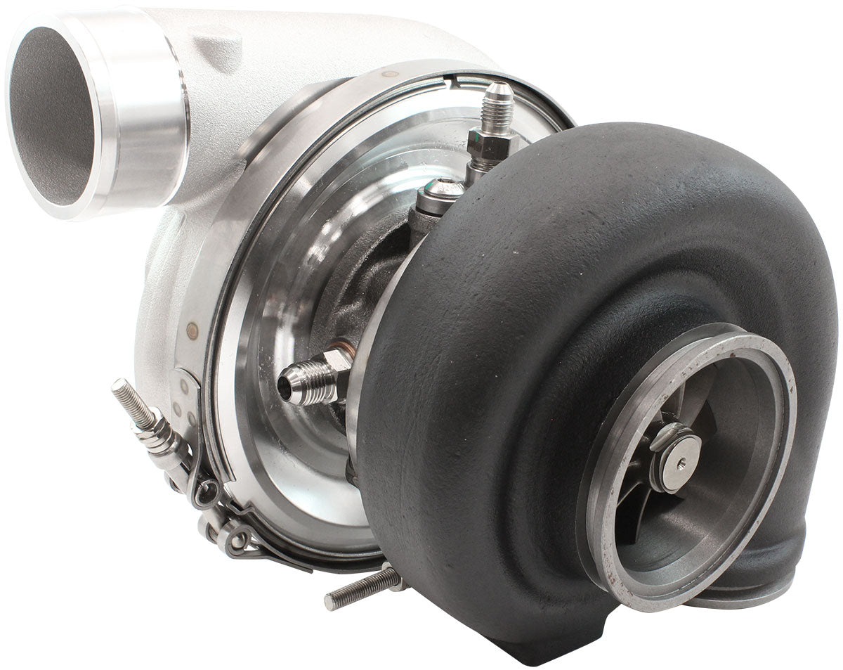 BOOSTED 6270 Conversion V-Band 0.85 Turbocharger 900HP, Natural Cast Finish   External Wastegate, Conversion V-Band Inlet Flange, Conversion V-Band Exhaust Flange