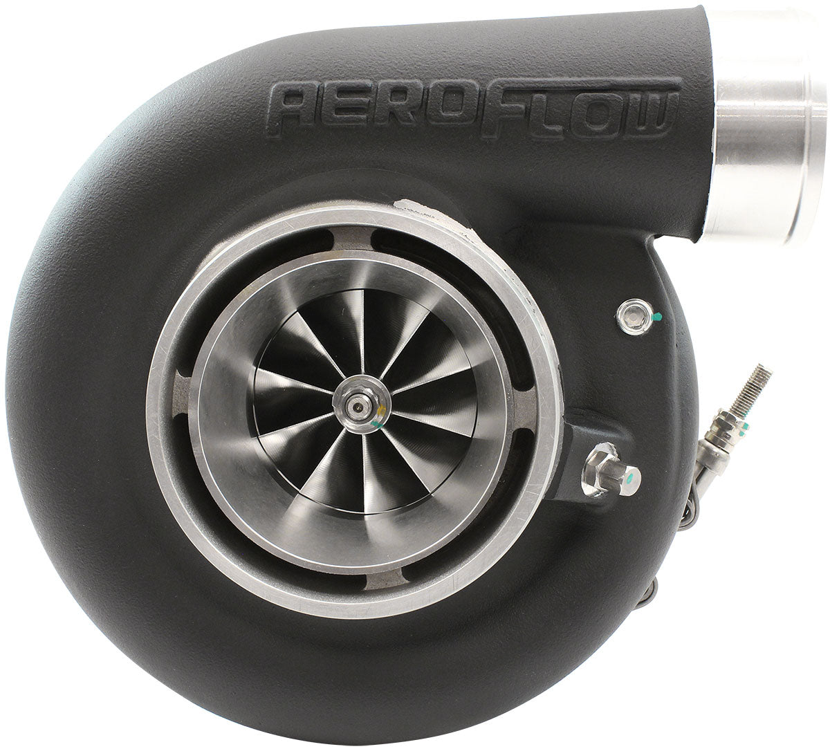 BOOSTED 6270 Conversion V-Band 0.85 Turbocharger 900HP, Hi Temp Black Finish   External Wastegate, Conversion V-Band Inlet Flange, Conversion V-Band Exhaust Flange