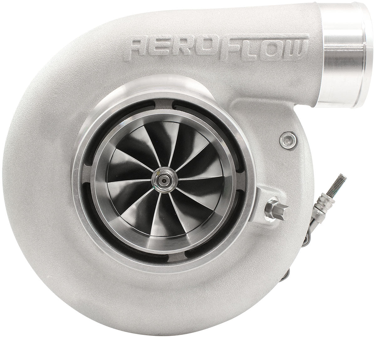 BOOSTED 7170 Conversion V-Band 0.85 Turbocharger 1150HP, Natural Cast Finish   External Wastegate, Conversion V-Band Inlet Flange, Conversion V-Band Exhaust Flange
