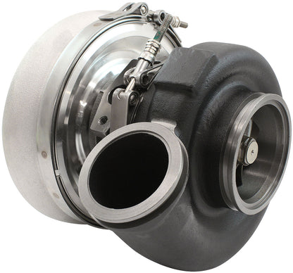 BOOSTED 7170 Conversion V-Band 0.85 Turbocharger 1150HP, Natural Cast Finish   External Wastegate, Conversion V-Band Inlet Flange, Conversion V-Band Exhaust Flange