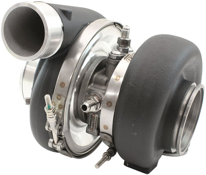 BOOSTED 7170 Conversion V-Band 0.85 Turbocharger 1150HP, Hi Temp Black Finish   External Wastegate, Conversion V-Band Inlet Flange, Conversion V-Band Exhaust Flange