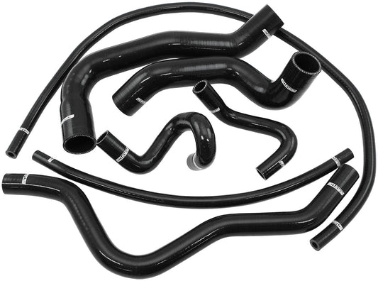 Aeroflow Silicone Heater & Radiator Hose Kits, Black  Suit BA, BF & FG with Modular V8