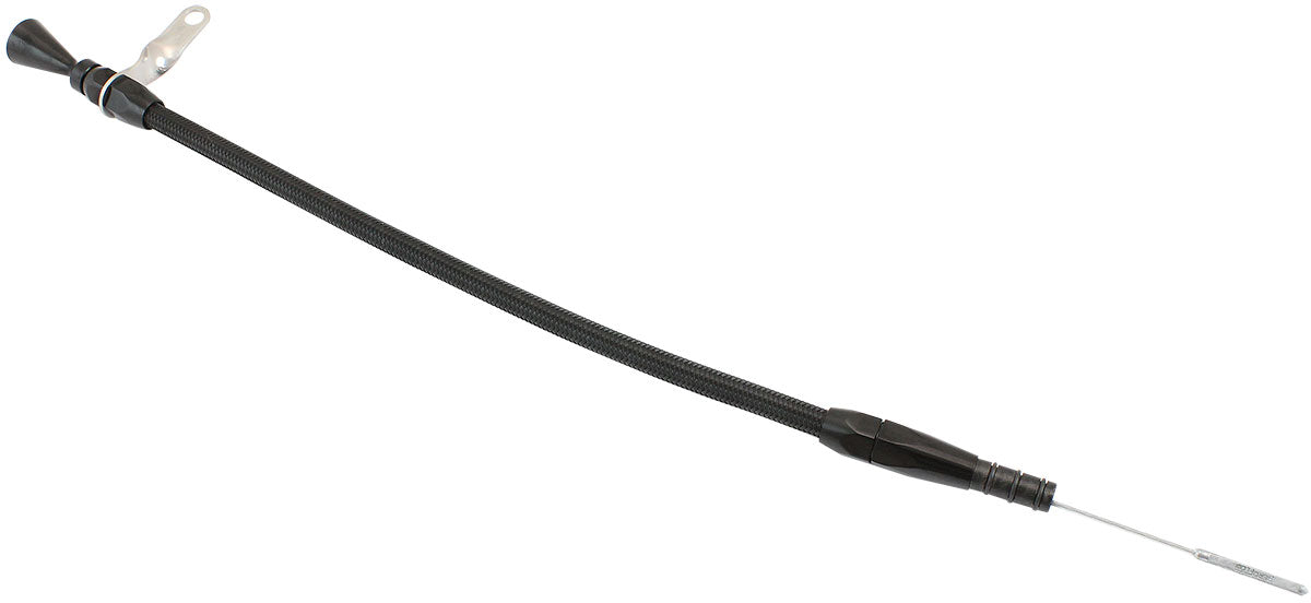 Aeroflow Mitsubishi 4G63 Engine Dipstick - Black Finish   Stainless Steel Flexible Dipstick